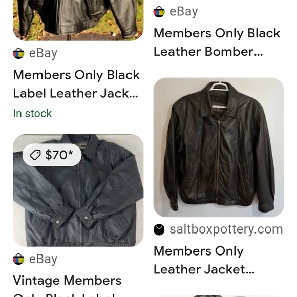 Members Only Black Leather Bomber Jacket - Picture 8 of 8